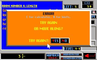 Math Assault II: Fractions abandonware